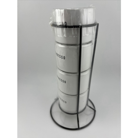 Target Bullseye Playground 5 Piece Espresso Mini Stackable Mugs Cups (NEW) - Picture 2 of 5